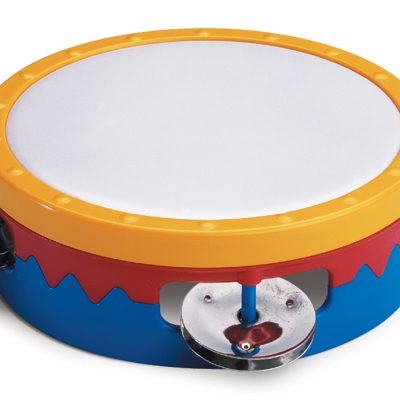 6" Multi-Colored Tambourine