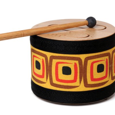 wood tone-slit drum
