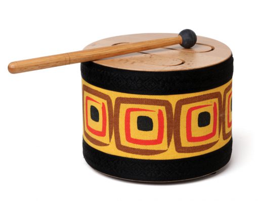 wood tone-slit drum